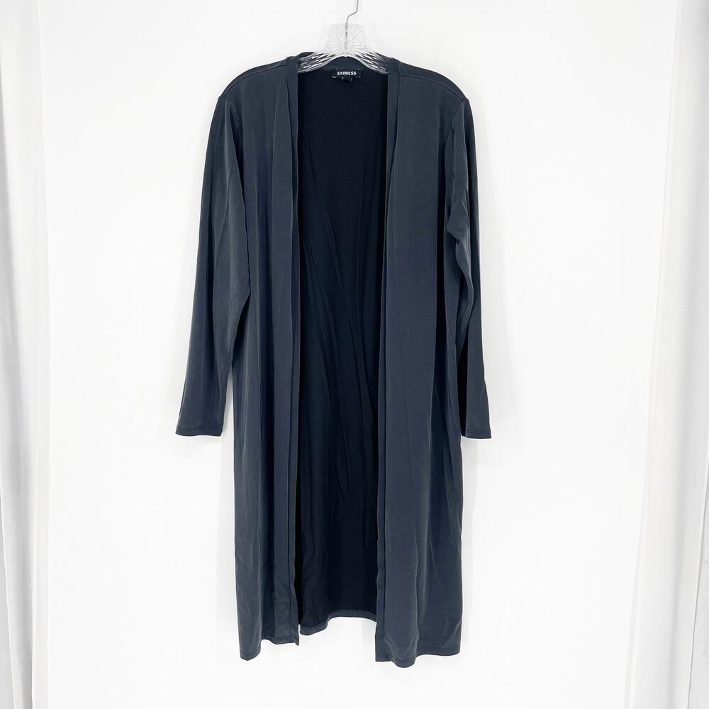 Express Long Open Front Modal Cardigan Size Large